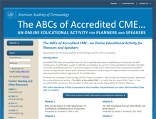 Tablet Screenshot of abcsofcme.org